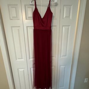 Windsor XL Tulle and Satin Full-Length Gown